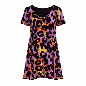 Judith March Multicolor Leopard Print Dress – Medium - EUC